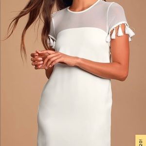 Lulus White Iced Latte Mini Dress